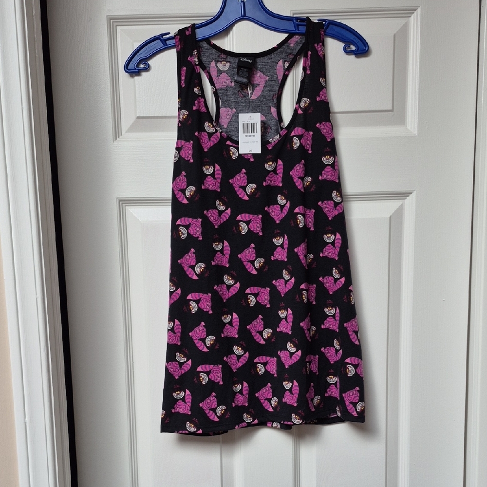 Cheshire Cat From Alice In Wonderland Printed Tank Top Size Large New With Tags